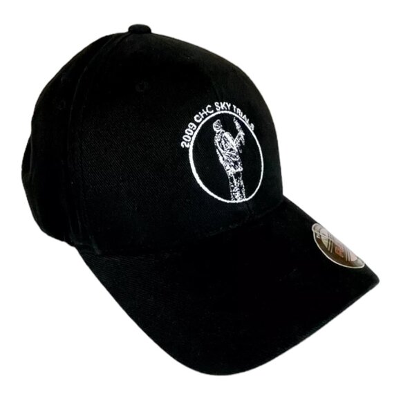 2009 California Hawk Club SKY TRIALS Black Flex-fit L/XL Hat Baseball Cap - Picture 1 of 7